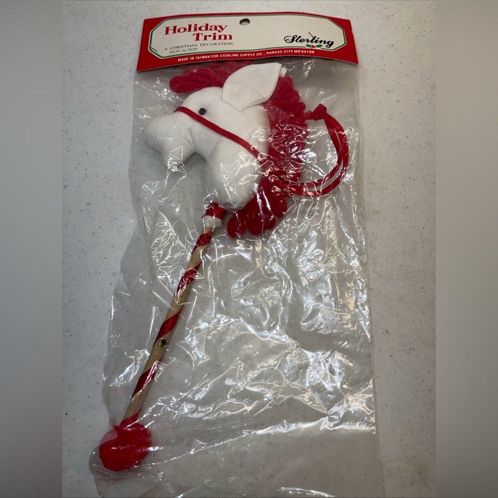 Vintage Holiday Trim Hobby Horse Ornament
